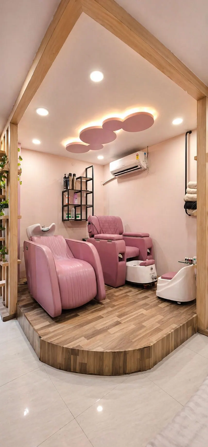 Premium pedicure setup for women